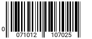 0071012107025